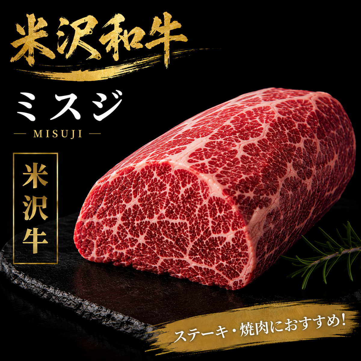 【米沢牛】ミスジ 塊肉|ステーキ・焼肉で楽しむ希少部位