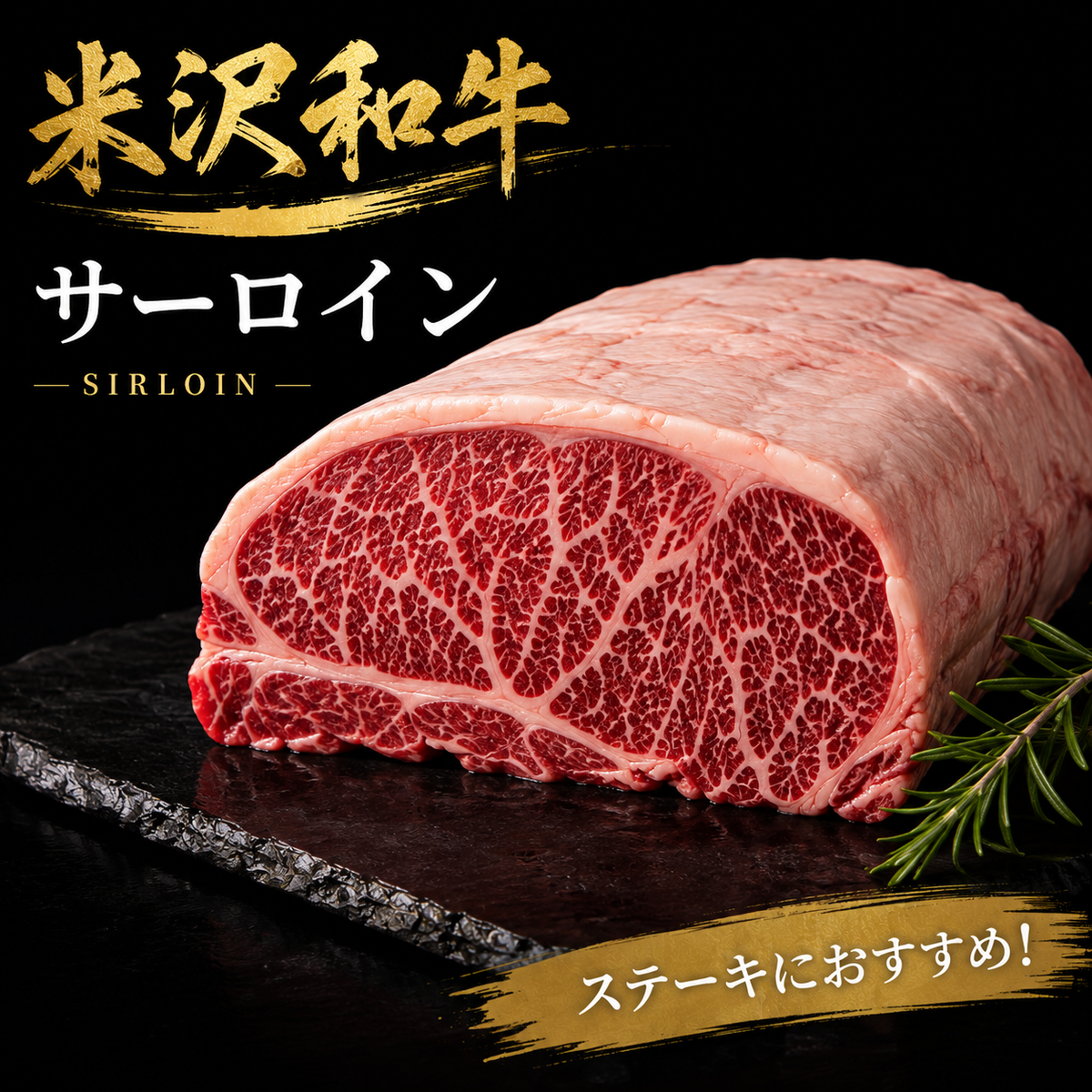 【米沢牛】サーロイン 塊肉｜ステーキ・すき焼き・焼肉で味わう極上和牛