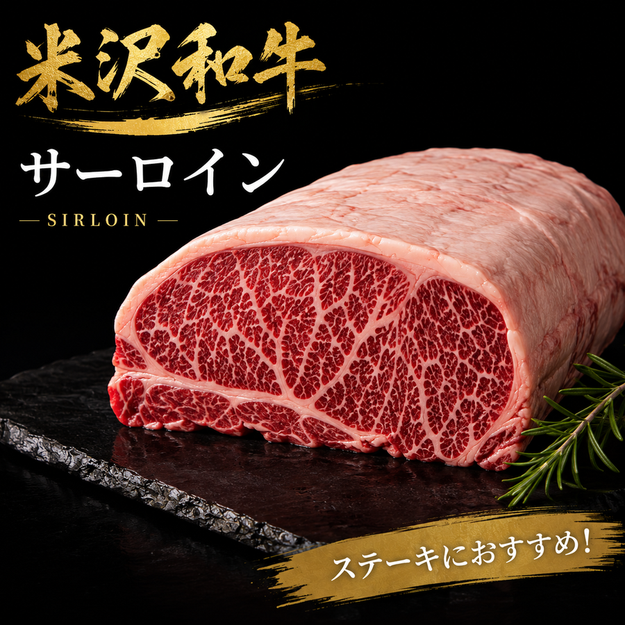 【米沢牛】サーロイン 塊肉｜ステーキ・すき焼き・焼肉で味わう極上和牛